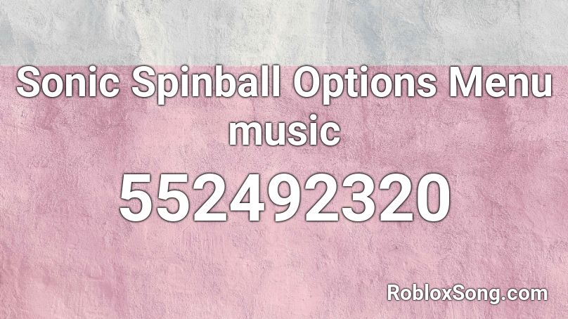 Sonic Spinball Options Menu music Roblox ID