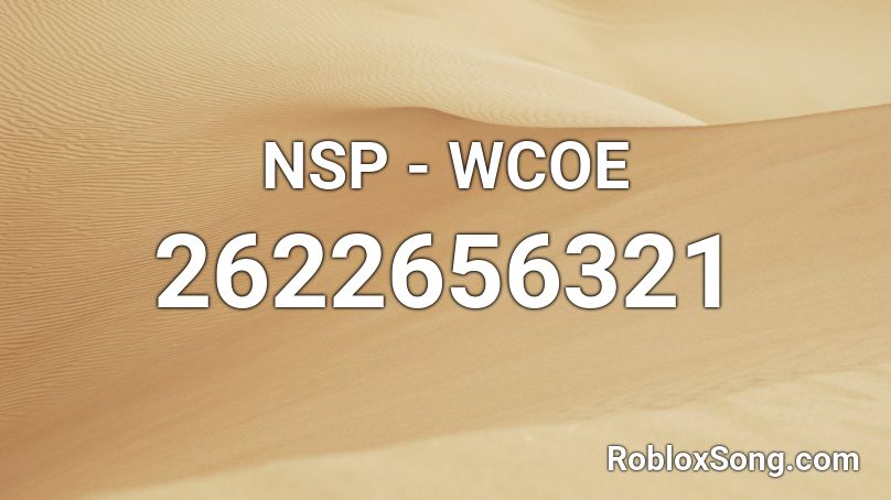 NSP - WCOE Roblox ID