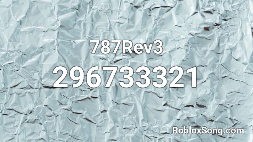 787Rev3 Roblox ID