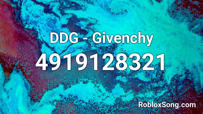 DDG - Givenchy Roblox ID