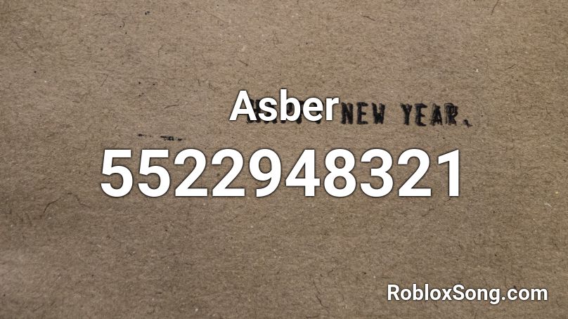Asber Roblox ID