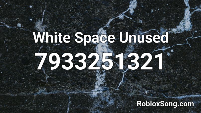 White Space Unused Roblox ID