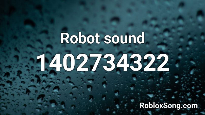 Robot sound Roblox ID