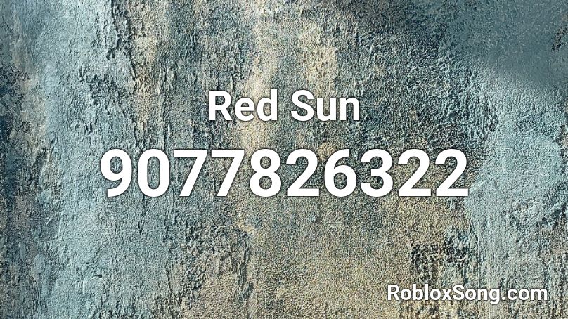 Red Sun Roblox ID