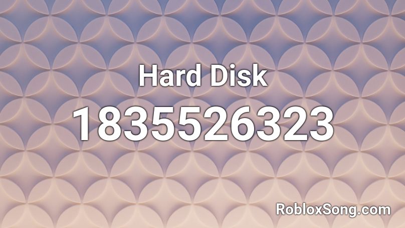 Hard Disk Roblox ID