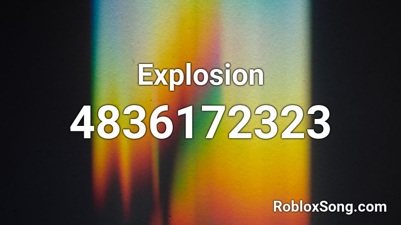 Explosion Roblox ID