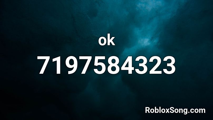 ok Roblox ID