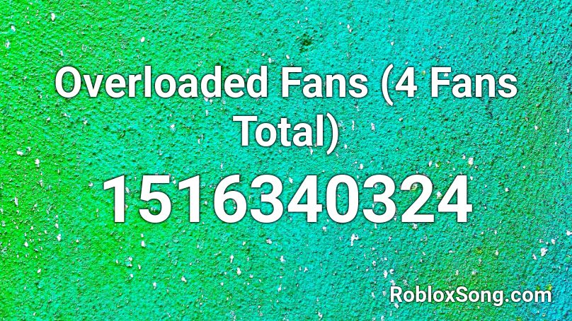 Overloaded Fans (4 Fans Total) Roblox ID