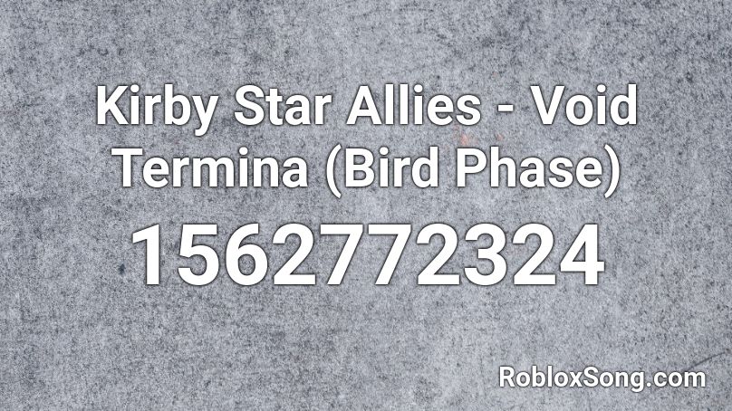 Kirby Star Allies - Void Termina (Bird Phase) Roblox ID
