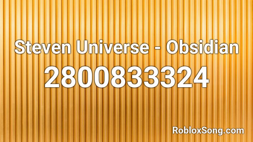 Steven Universe - Obsidian Roblox ID