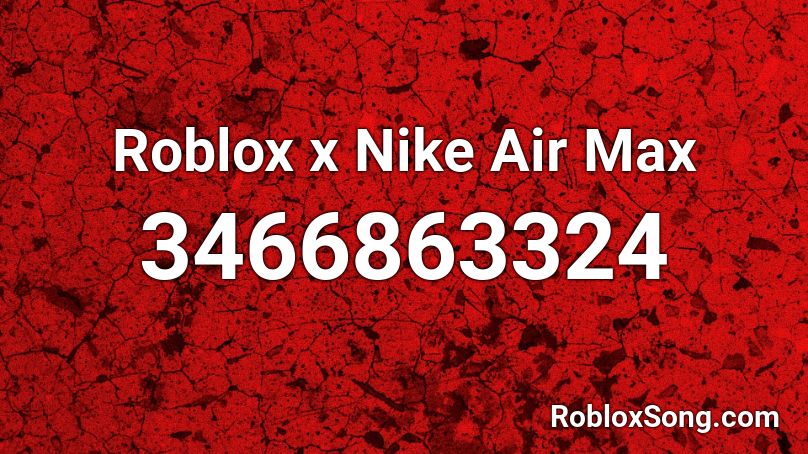Roblox x Nike Air Max Roblox ID