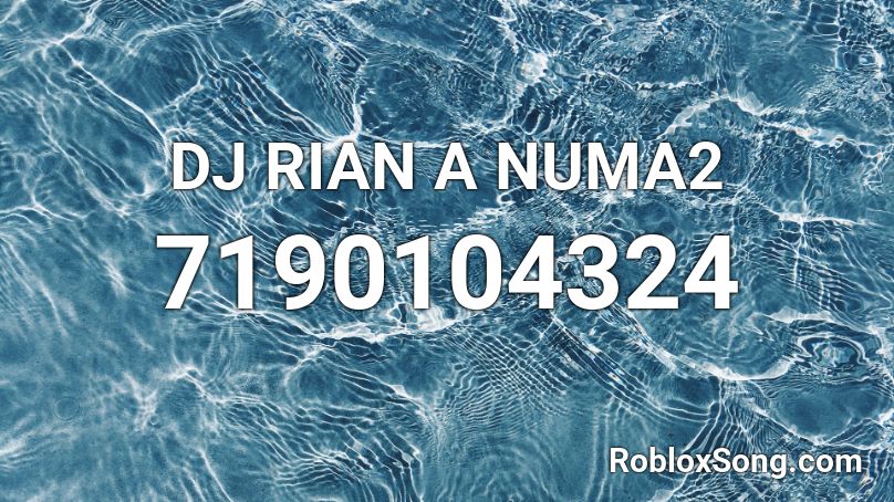 DJ RIAN A NUMA2 Roblox ID