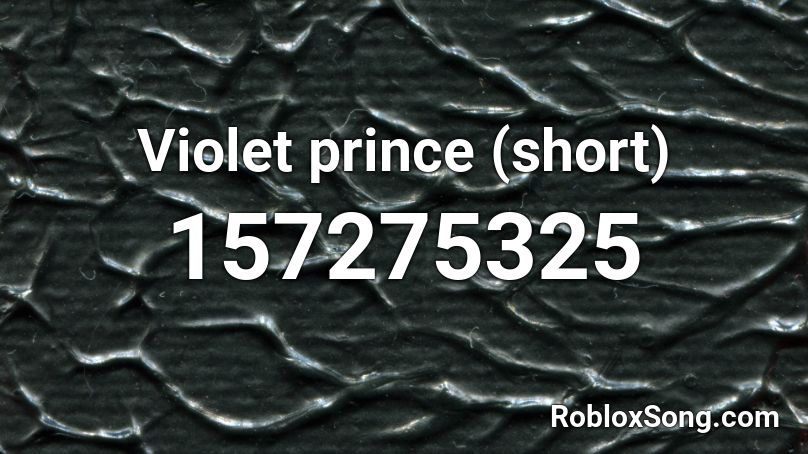 Violet prince (short) Roblox ID