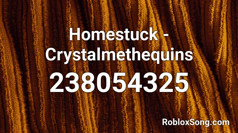 Homestuck - Crystalmethequins Roblox ID