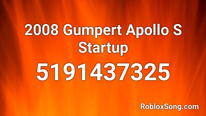 2008 Gumpert Apollo S Startup Roblox ID