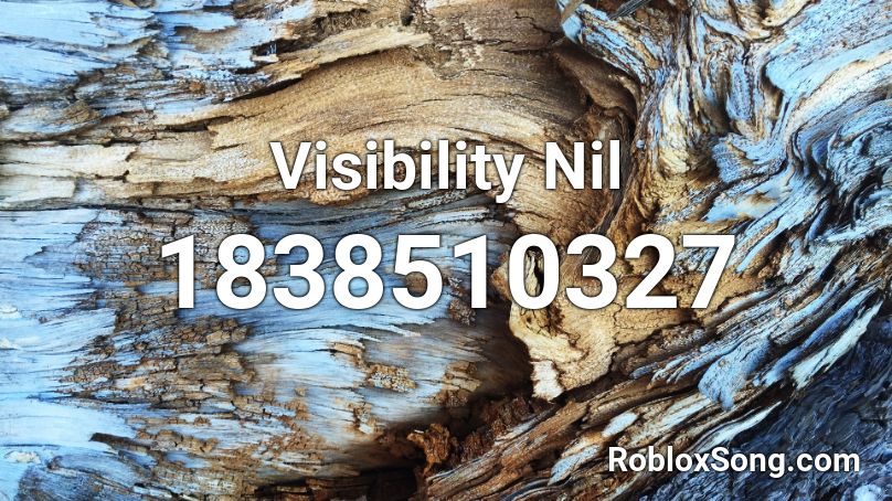 Visibility Nil Roblox ID