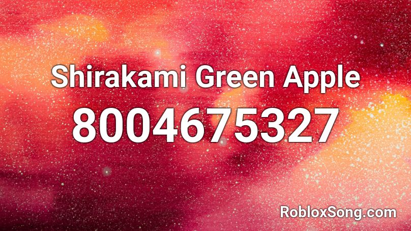 Shirakami Green Apple Roblox ID