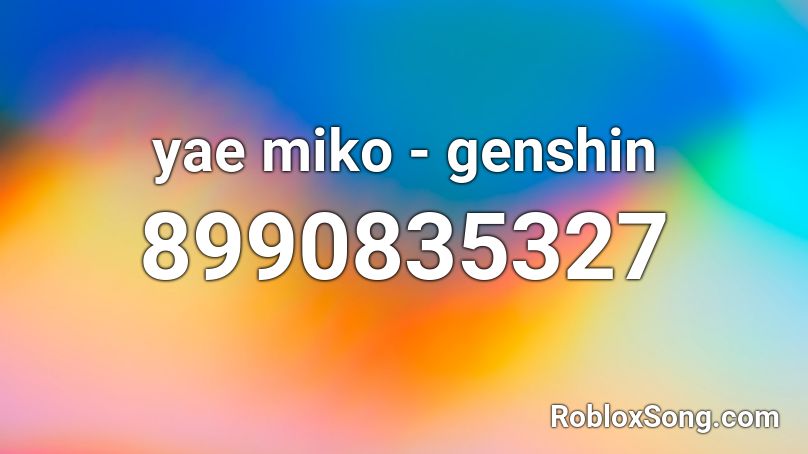 yae miko - genshin Roblox ID