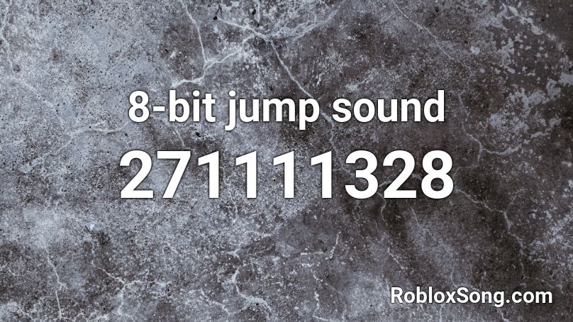 8-bit jump sound Roblox ID