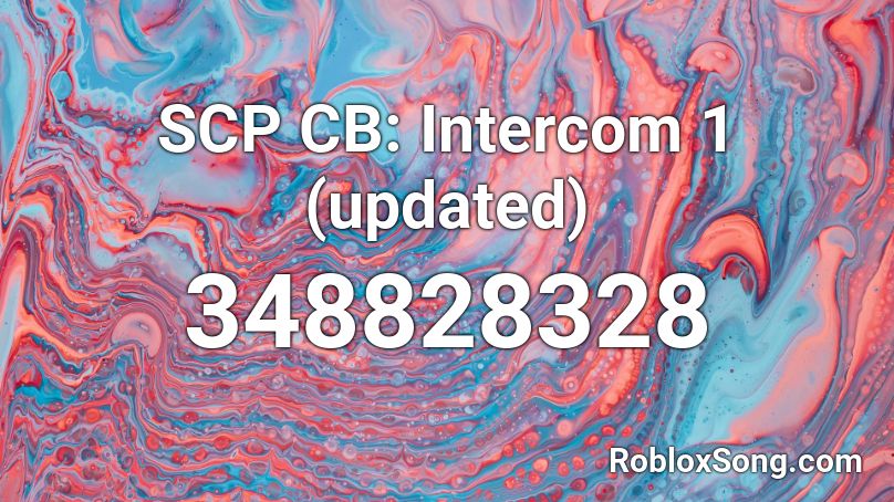 SCP CB: Intercom 1 (updated) Roblox ID