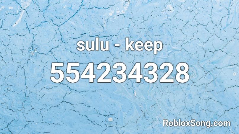 sulu - keep Roblox ID