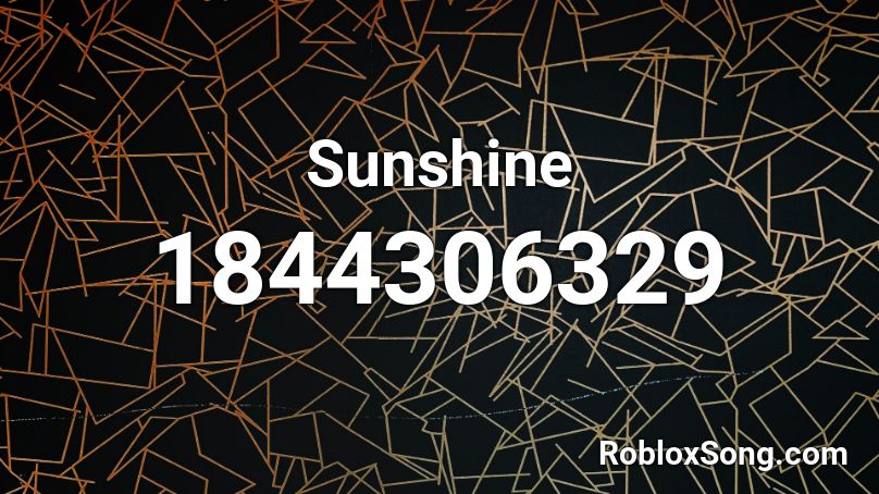 Sunshine Roblox ID