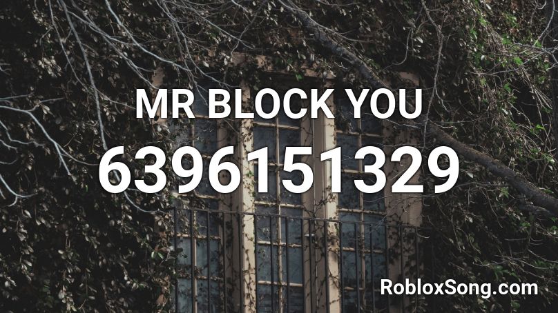 MR BLOCK YOU Roblox ID