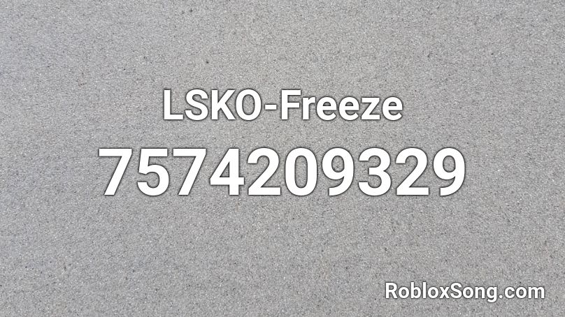 LSKO-Freeze Roblox ID