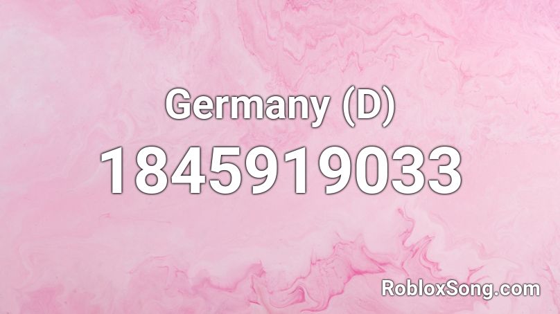 Germany (D) Roblox ID