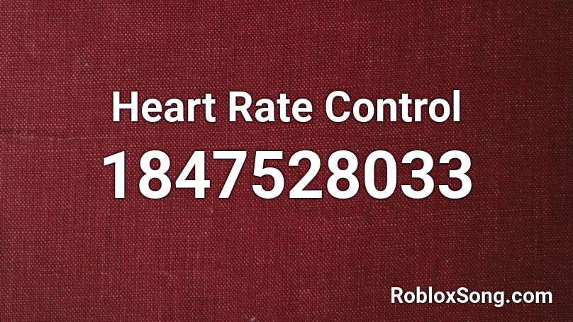 Heart Rate Control Roblox ID