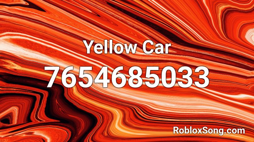 Yellow Car Roblox ID