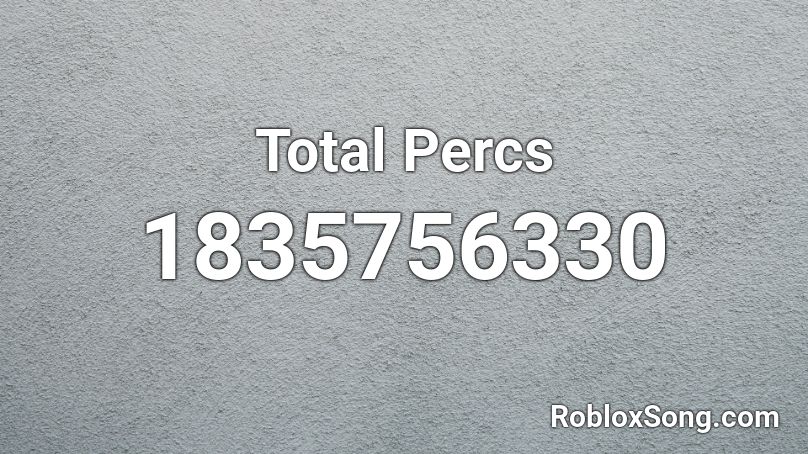 Total Percs Roblox ID