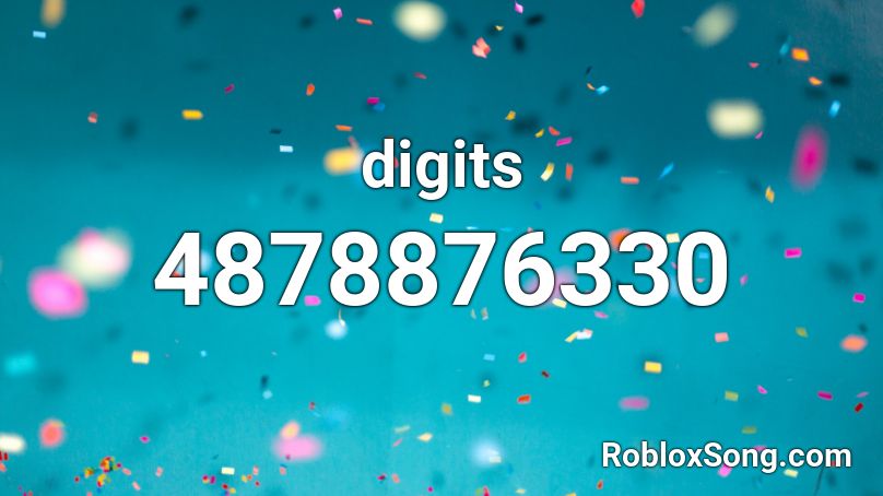 digits Roblox ID