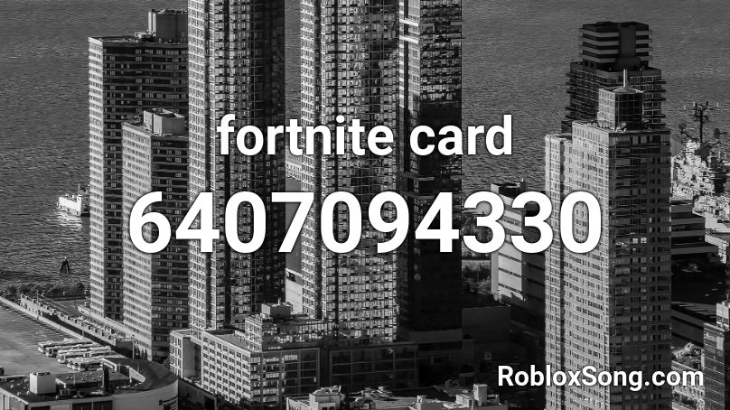 fortnite card Roblox ID