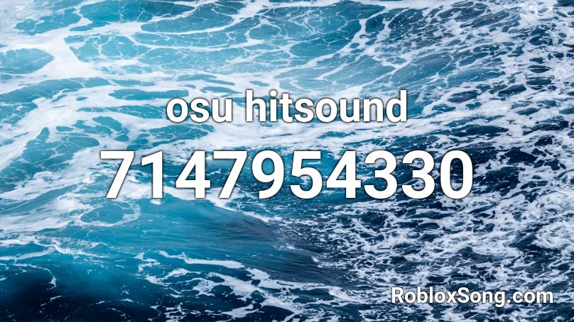 osu hitsound Roblox ID