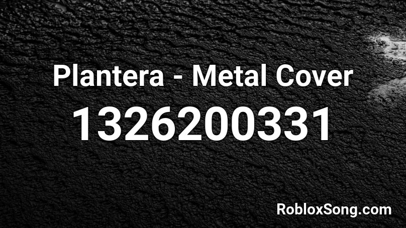 Plantera - Metal Cover Roblox ID