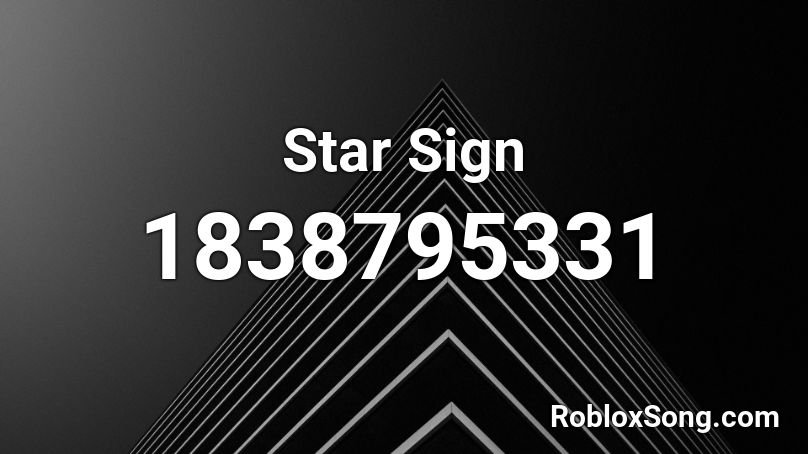 Star Sign Roblox ID