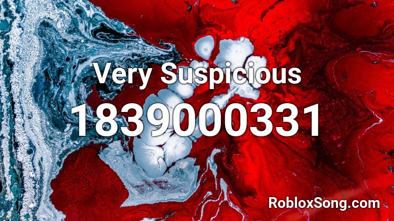 Very Suspicious Roblox ID