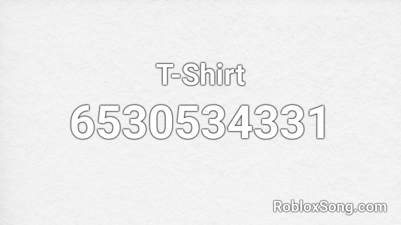 T-Shirt Roblox ID