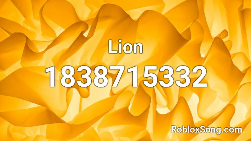 Lion Roblox ID