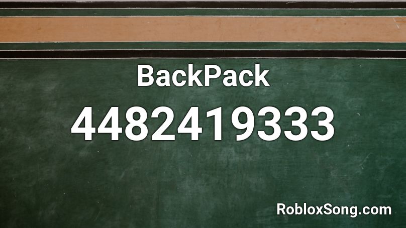 BackPack Roblox ID