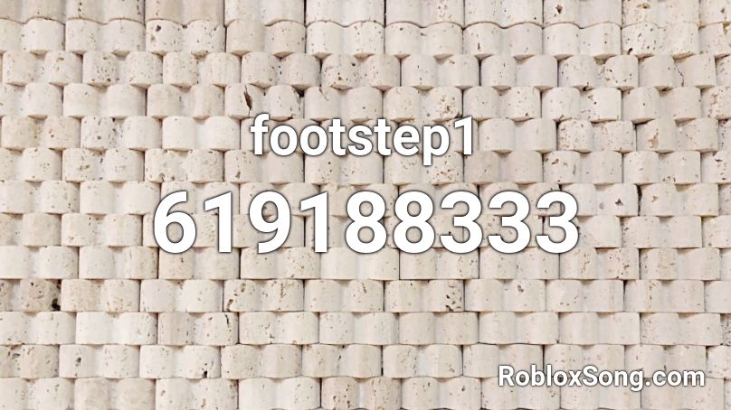 footstep1 Roblox ID