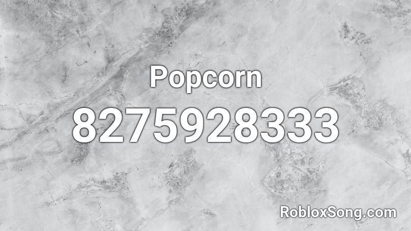 Popcorn Roblox ID