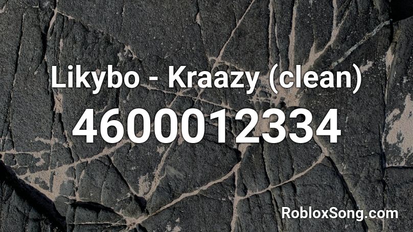 kraazy roblox id code