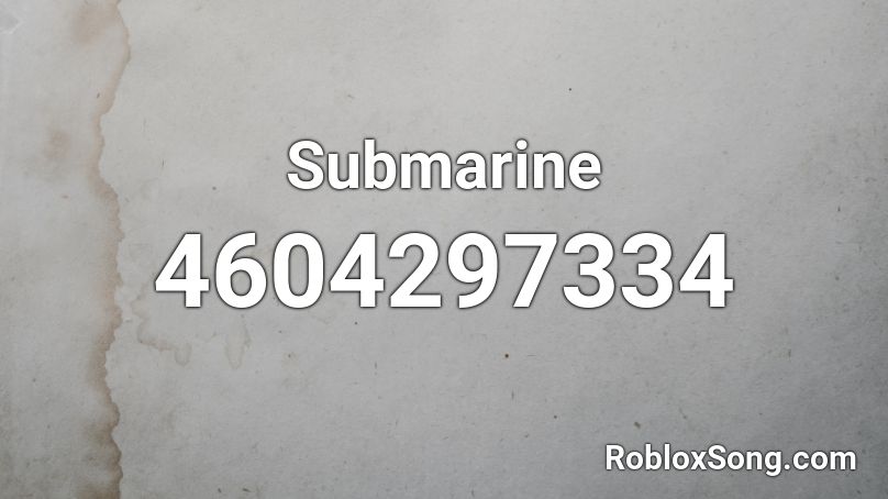 Submarine Roblox ID