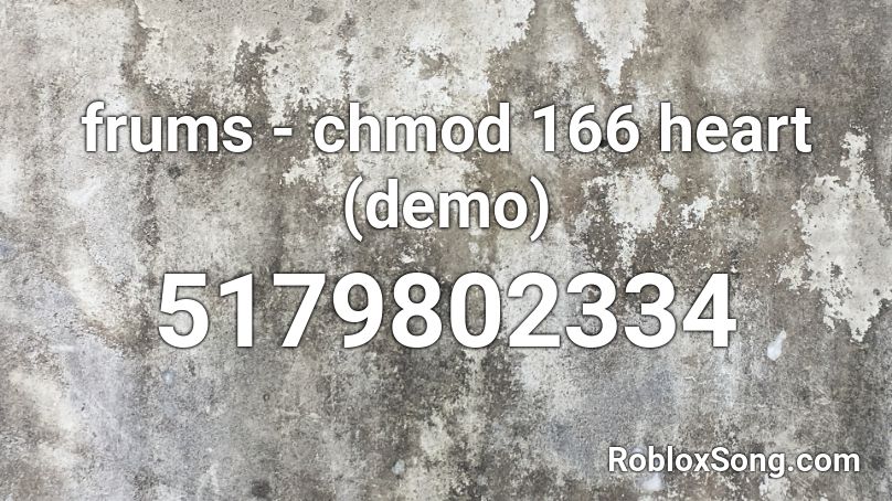 frums - chmod 166 heart (demo) Roblox ID