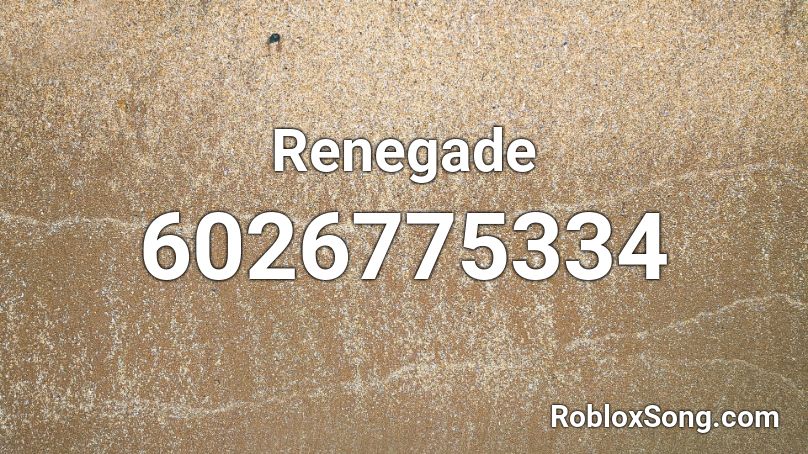 Renegade  Roblox ID