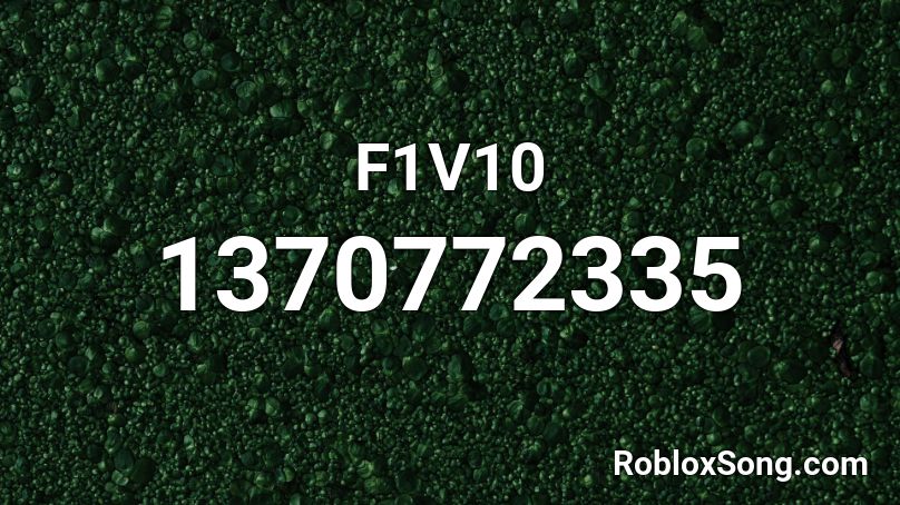 F1V10 Roblox ID