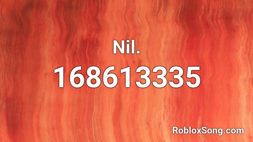 Nil. Roblox ID