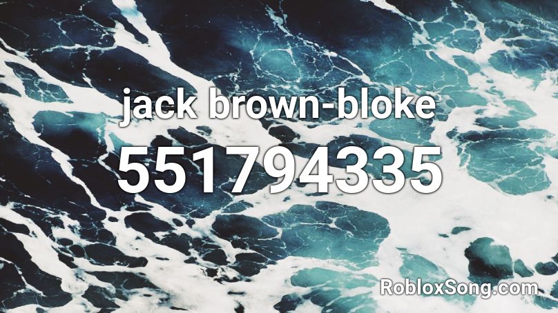 jack brown-bloke Roblox ID